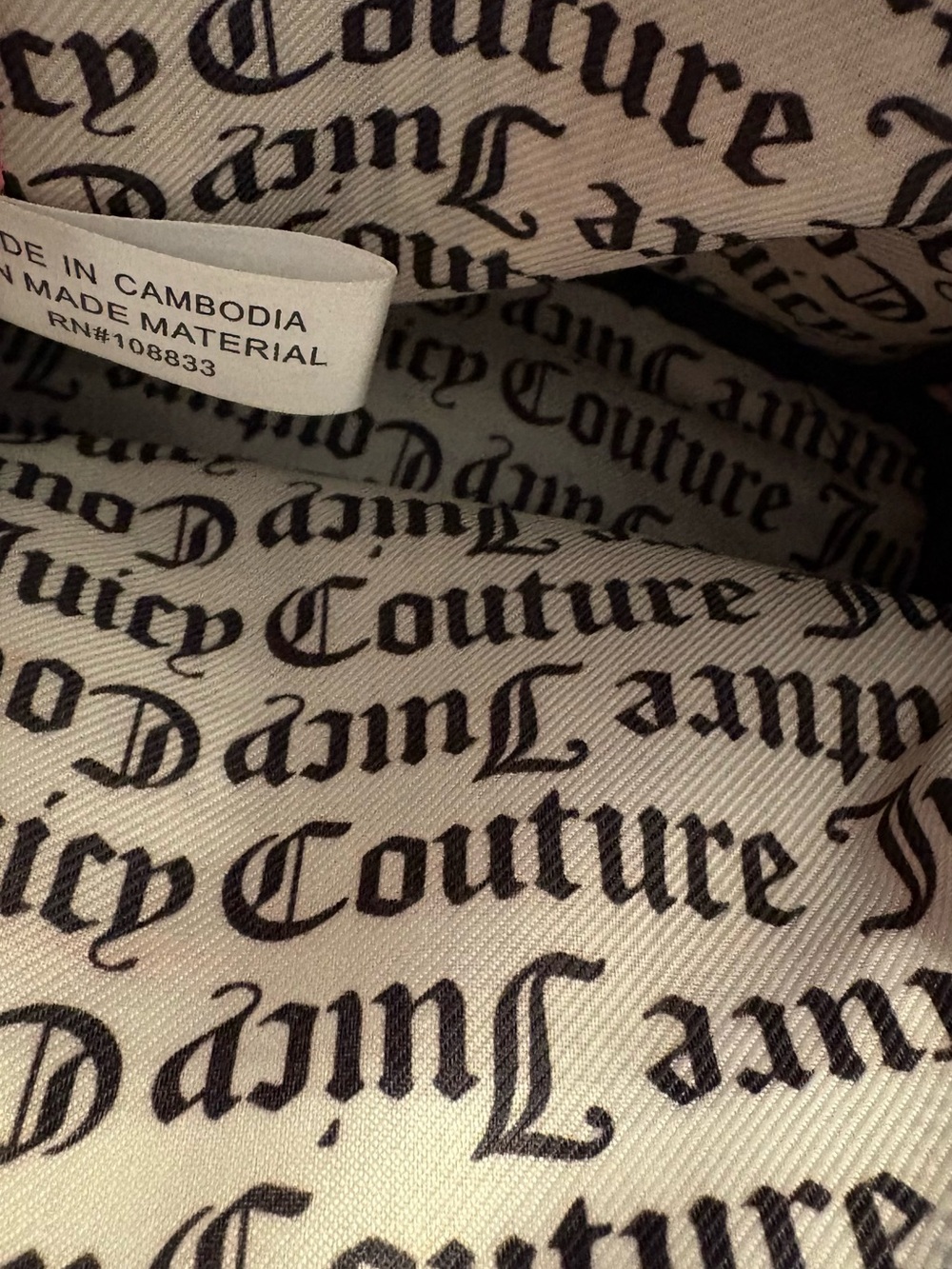 Juicy Couture Hot Pink Embossed Mini Backpack with Gold Chain - Picture 2 of 6